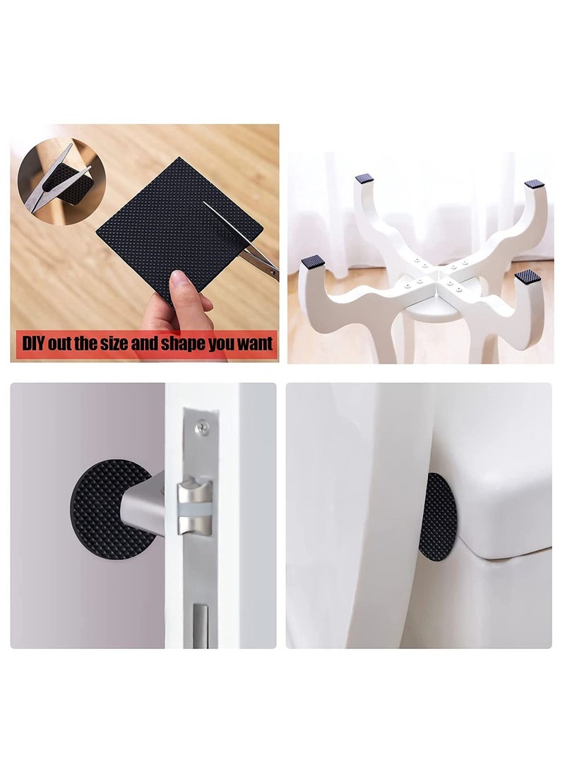 SYOSI - Furniture Feet Pads 48Pcs, Quiet Non-Slip Rubber Furniture Pads, Wood Floor Protector Pads, Self Adhesive Anti Slip Furniture Chair Leg Pads Anti Scratch Thickened Multifunctional Table Foot Pad - Image 1