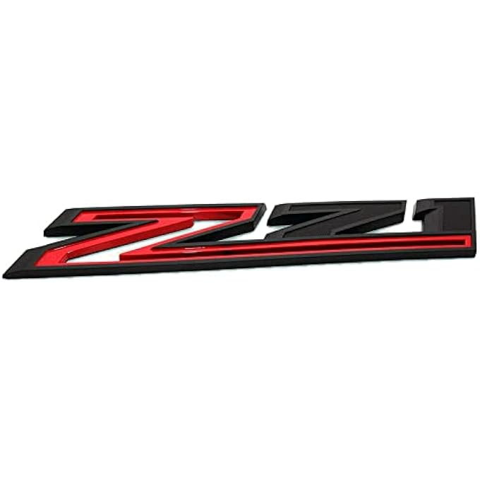 rayihni Big Size 115 Inch Z71 Emblems 3D Badge Passenger Side Fender Decals Stickers Replacement For 20192021 Silverado 1500 2500 3500 Hd Black Red - Image 4