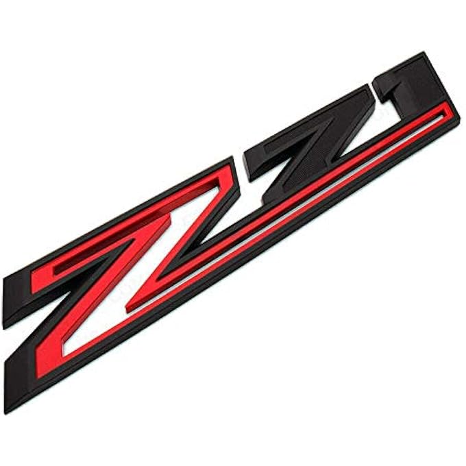 rayihni Big Size 115 Inch Z71 Emblems 3D Badge Passenger Side Fender Decals Stickers Replacement For 20192021 Silverado 1500 2500 3500 Hd Black Red - Image 2