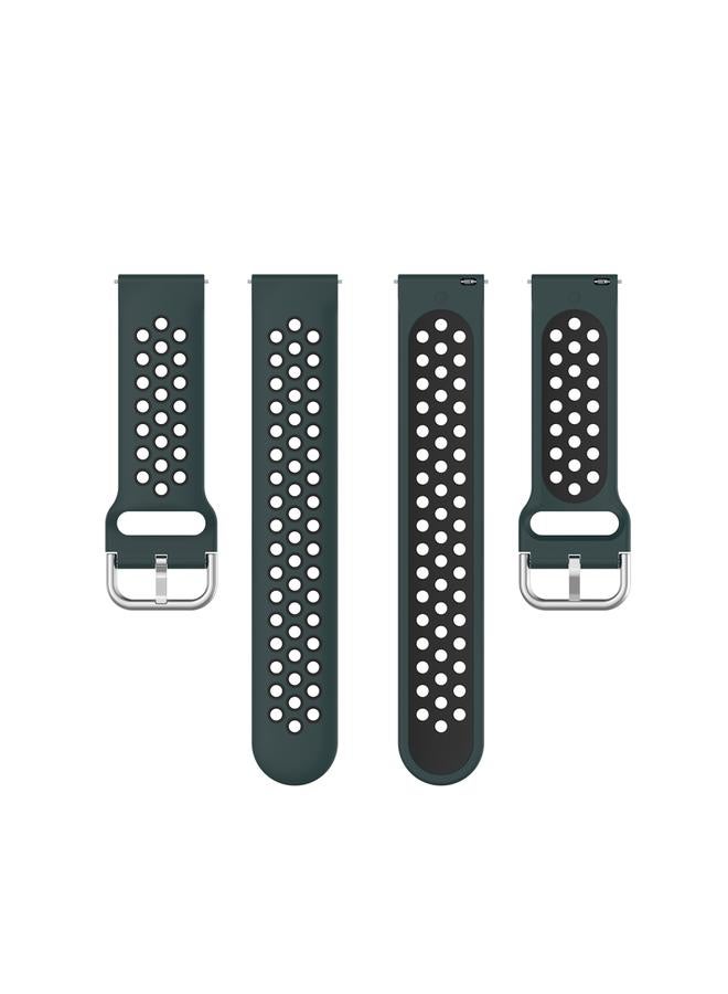 erorex Replacement Band For Fitbit Versa 2 / Versa / Versa Lite / Blaze 23mm Sports Two Colors Silicone Replacement Strap Watchband - Image 4