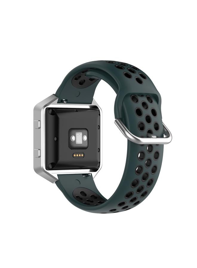 erorex Replacement Band For Fitbit Versa 2 / Versa / Versa Lite / Blaze 23mm Sports Two Colors Silicone Replacement Strap Watchband - Image 5