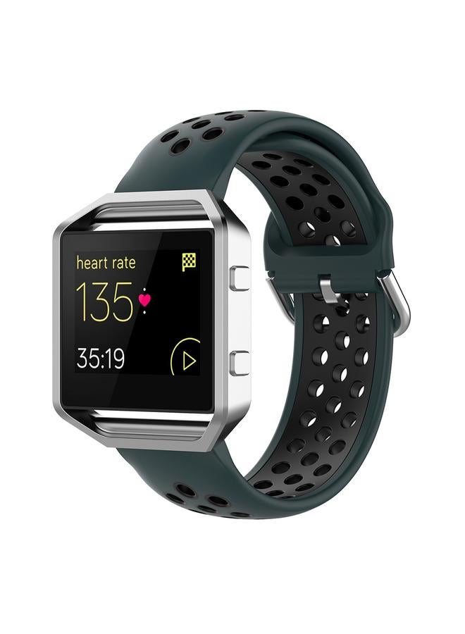 erorex Replacement Band For Fitbit Versa 2 / Versa / Versa Lite / Blaze 23mm Sports Two Colors Silicone Replacement Strap Watchband - Image 1