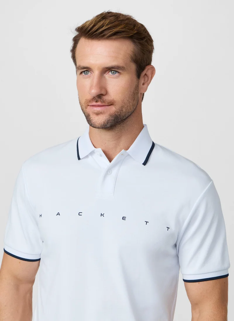 Hackett  Classic Fit Short Sleeve Branded Polo for Men | Best Price UAE