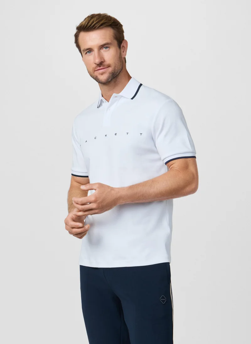 Hackett  Classic Fit Short Sleeve Branded Polo for Men | Best Price UAE