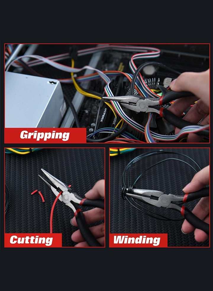 146 PCS Home Tool Kit with Hammer, Pliers, Wrenches, Measure Tape, Screwdrivers, Sockets, Small Household Hand Tool Kit with Plastic Toolbox for Home, Garage, Office and College Dormitory Use，Car Tools Kit Mechanic Heavy，Tool Set for Cars，Home Tool Kit Basic - Image 4