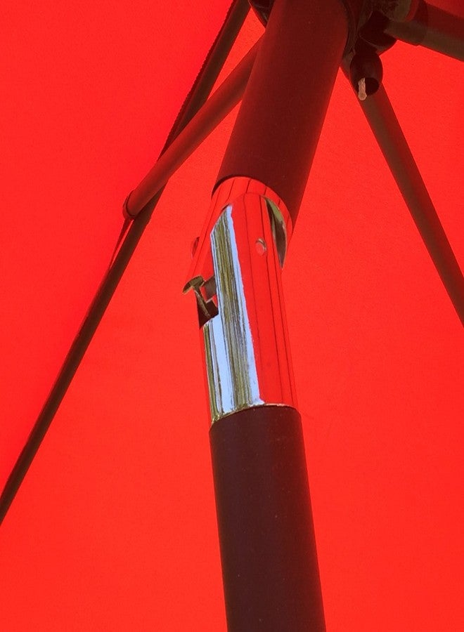 بيلرينو مظلة بديلة برتقالية اللون من BELLRINO DECOR، قوية وسميكة، لمظلات بطول 9 أقدام و8 أضلاع (المظلة فقط) - Image 3