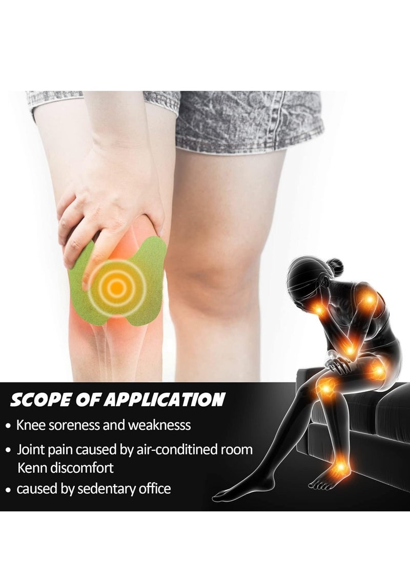 KanyeHB - 12PCS Knee Pain Relief Patches, Heat Patches for Knee Deep Penetration, Muscle Pain Relief Patch Joint,Natural Herbal Long Lasting Plaster Sticker for Arthritis Neck Shoulder Joint Warm Patches - Image 1