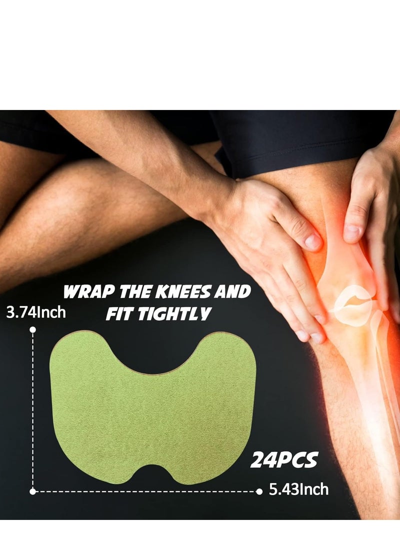 KanyeHB - 12PCS Knee Pain Relief Patches, Heat Patches for Knee Deep Penetration, Muscle Pain Relief Patch Joint,Natural Herbal Long Lasting Plaster Sticker for Arthritis Neck Shoulder Joint Warm Patches - Image 1