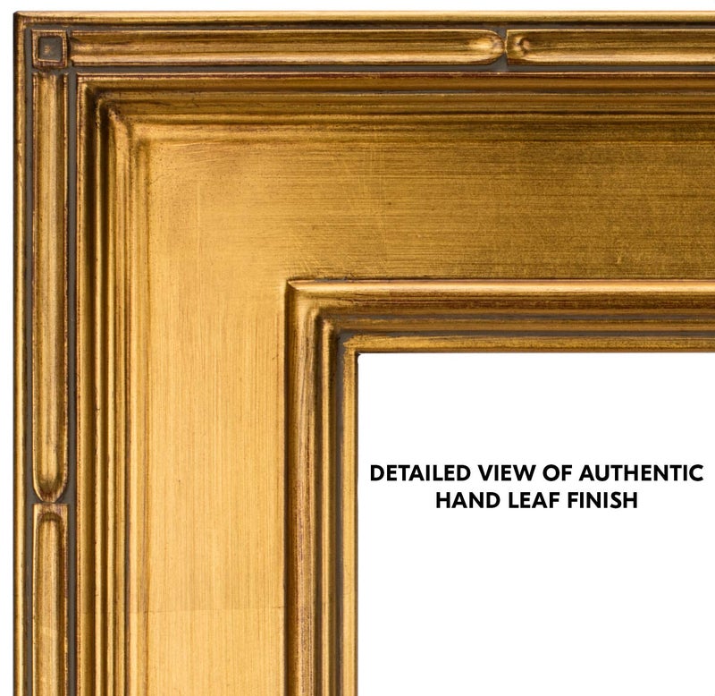 Creative Mark Museum Plein Aire Ornate Picture Frame - 12x16 - Gold Leaf - Pack of 1, High-End Antique Style Frames - Open Back with No Glass or Backing - Image 3