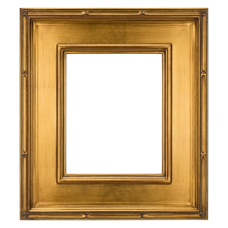 Creative Mark Museum Plein Aire Ornate Picture Frame - 12x16 - Gold Leaf - Pack of 1, High-End Antique Style Frames - Open Back with No Glass or Backing - Image 1