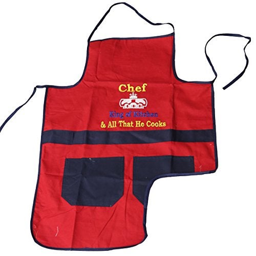 Kuber Industries PVC 2 Piece Kitchen Apron with Front Pocket Set - Multicolour - Image 3