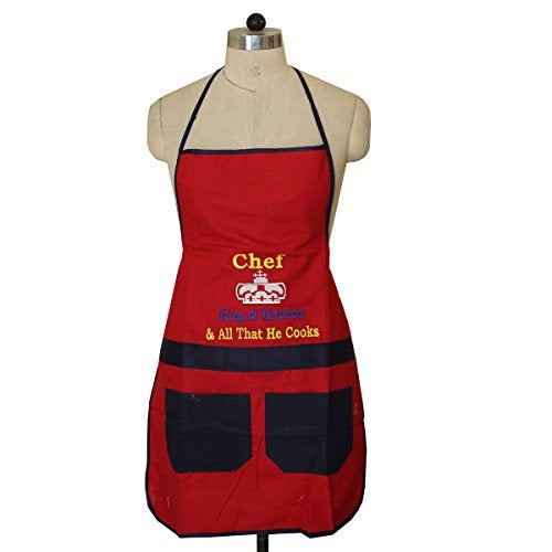 Kuber Industries PVC 2 Piece Kitchen Apron with Front Pocket Set - Multicolour - Image 2