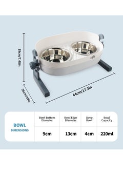 all for paws Elevated Double Dinner Feeder Bowl Stainless Steel Dog Cat Food And Water Bowl Height Adjustable All For Paws Lifestyle 3-in-1  - Image 4