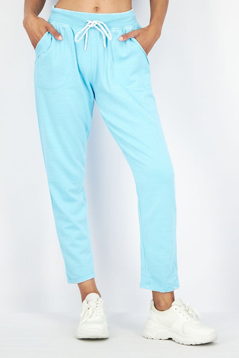 Activology Women Sportswear Fit Side Pockets Plain Trouser Pants, Blue - Image 1