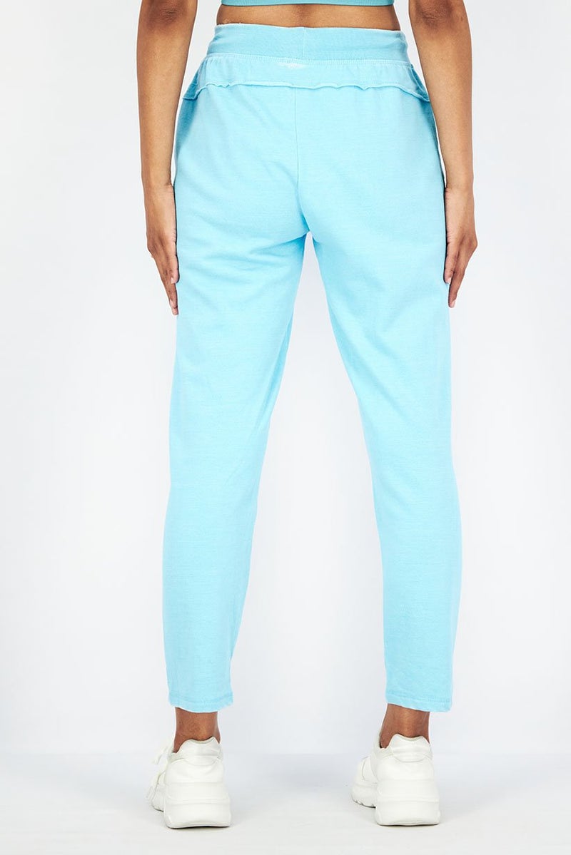 Activology Women Sportswear Fit Side Pockets Plain Trouser Pants, Blue - Image 3