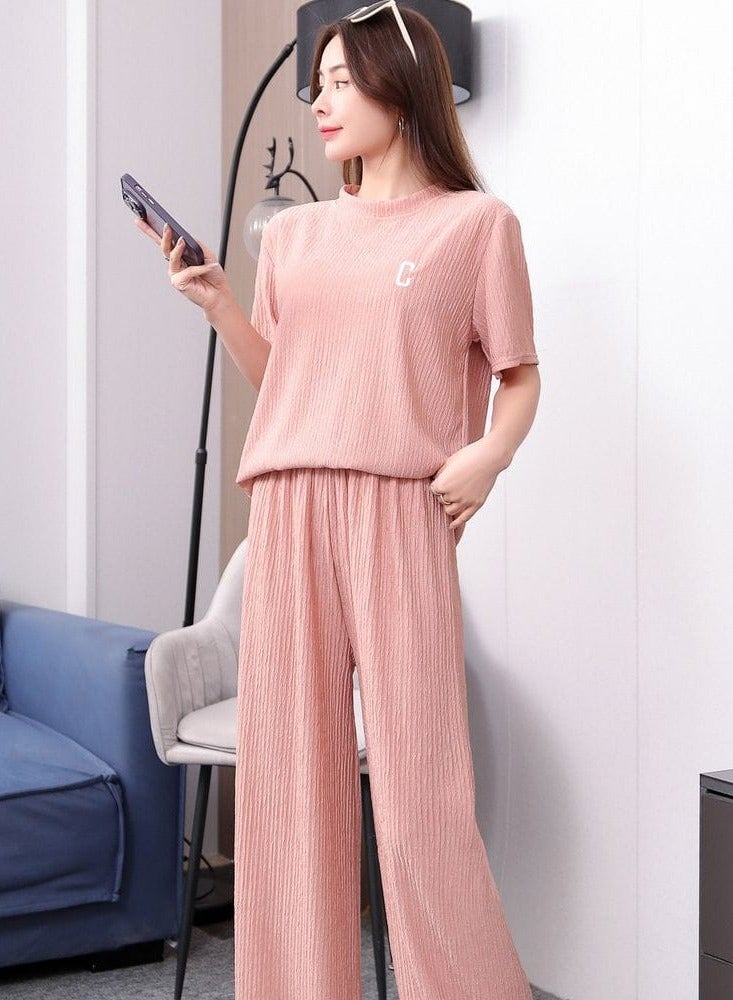 DubaiGallery Silk Women Pajama Sets Satin Pajama Sleepwear Pajamas Nightgown Summer Long Sleeve Pants Pyjamas