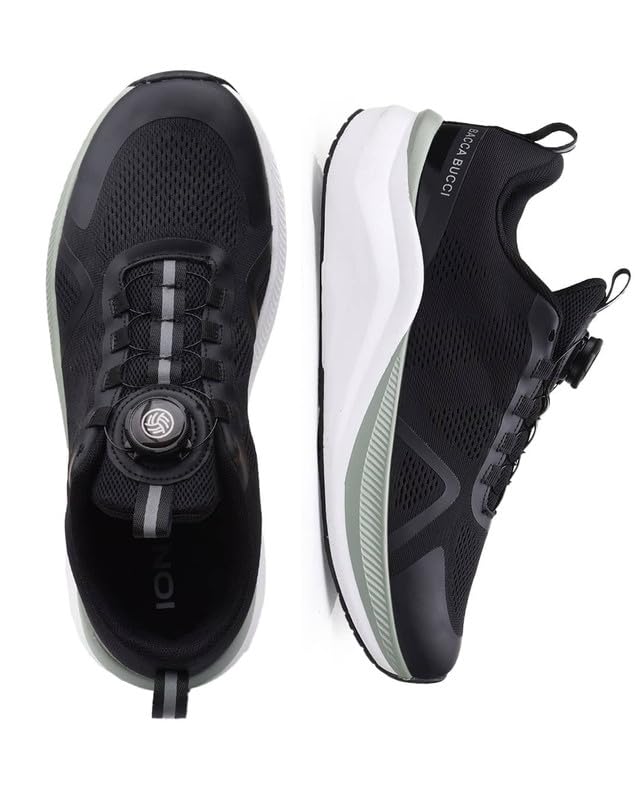 Bacca Bucci ION Glide – Advanced Performance Sports Shoes with Rotary Lacing & Ultra-Comfort Insocks Black UK 6 - Image 5