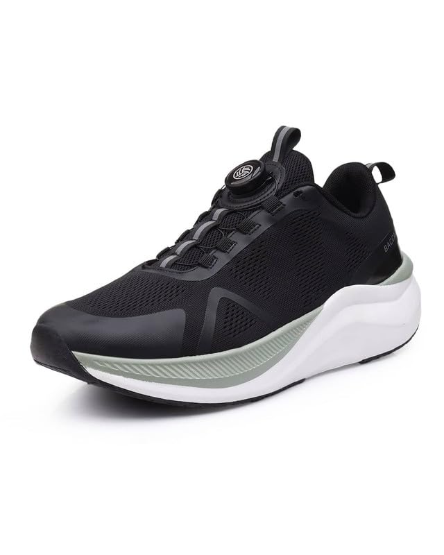 Bacca Bucci ION Glide – Advanced Performance Sports Shoes with Rotary Lacing & Ultra-Comfort Insocks Black UK 6 - Image 1