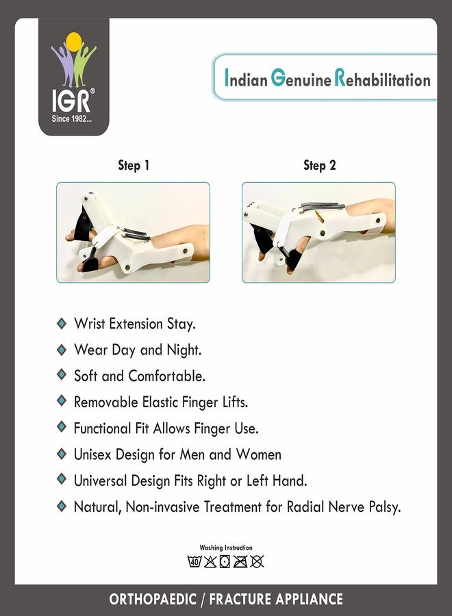 IGR جبيرة IGR الديناميكية لشلل العصب الكعبري: كبيرة | لليد اليمنى أو اليسرى | جبيرة ديناميكية لرفع الأصابع مع مساعدة على تمديدها | شلل العصب الكعبري | علاج طبيعي للأصابع والمعصم | تقويم العظام، شلل العصب الكعبري، جبيرة يد ديناميكية للتعافي من السكتة الدماغية مع تمديد الأصابع | كبيرة (75 كجم - 90 كجم) - قطعة واحدة - Image 4