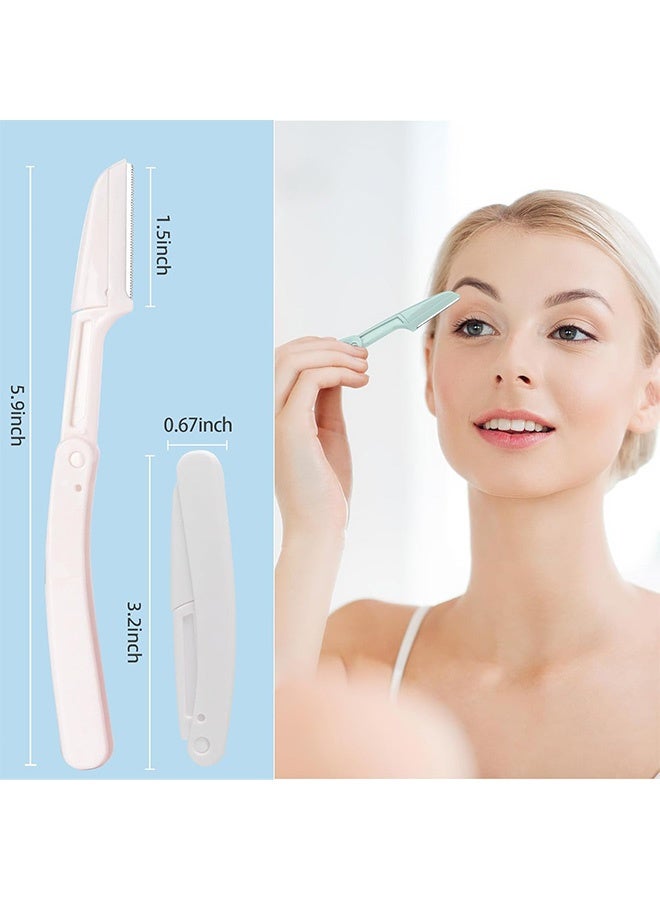 Quantum 3 PCS Eyebrow Razor, Dermaplaning Razors Tool for Women Face, Facial Shaver for Women That Helps Exfoliate and Smooth The Skin - Image 2