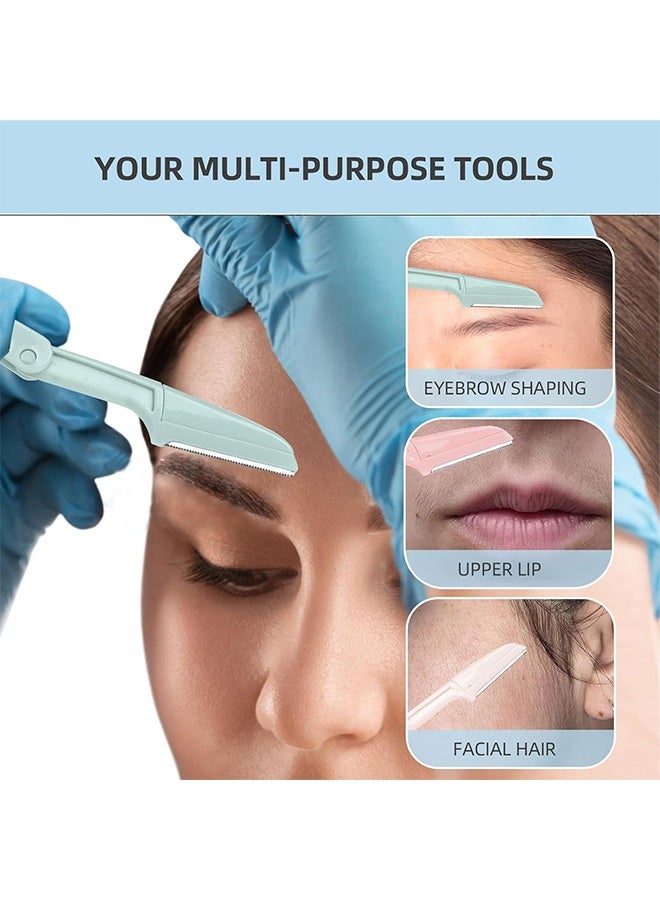 Quantum 3 PCS Eyebrow Razor, Dermaplaning Razors Tool for Women Face, Facial Shaver for Women That Helps Exfoliate and Smooth The Skin - Image 5