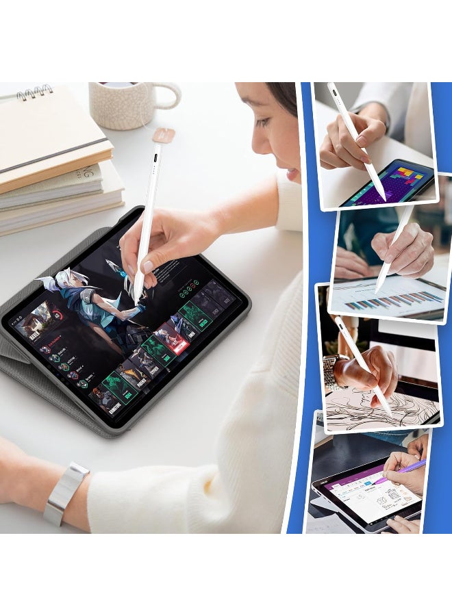 Stylus Pen for Touchscreen Android iPhone Tablet Phone，Touch Screen Pen for iPhone/iPad/Pencil/Samsung/iOS/Lenovo/Huawei/Vivo - White  - Image 3