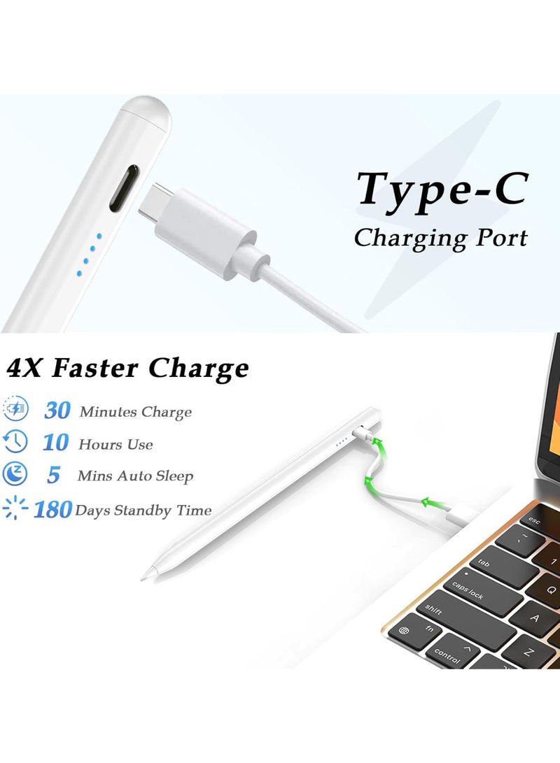 Stylus Pen for Touchscreen Android iPhone Tablet Phone，Touch Screen Pen for iPhone/iPad/Pencil/Samsung/iOS/Lenovo/Huawei/Vivo - White  - Image 5