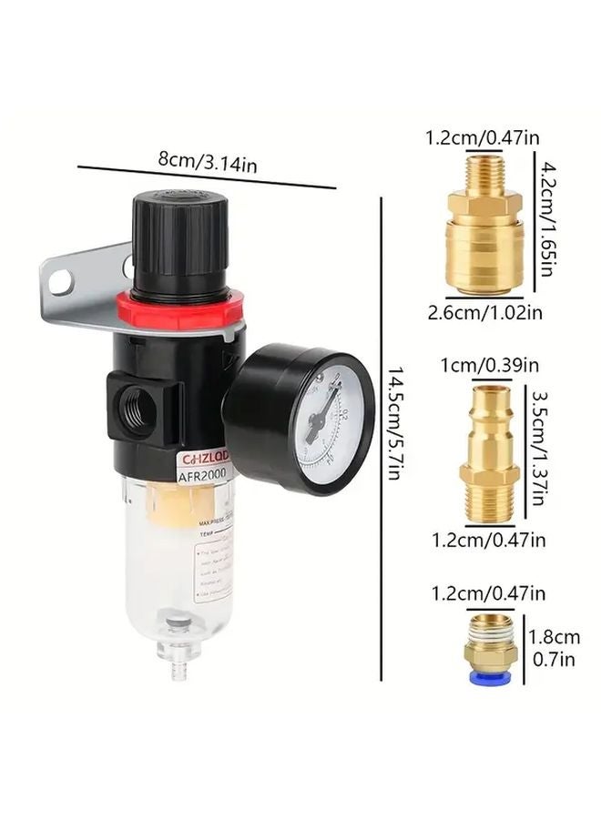 DRADO 13PCS Single Ended Air Compressor Pneumatic Trio with Quick Connect Fittings - Image 3