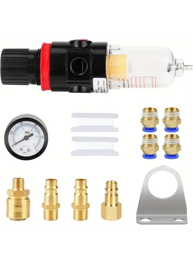 DRADO 13PCS Single Ended Air Compressor Pneumatic Trio with Quick Connect Fittings - Image 5