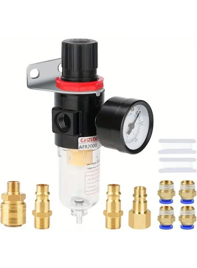 DRADO 13PCS Single Ended Air Compressor Pneumatic Trio with Quick Connect Fittings - Image 1
