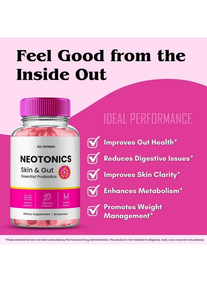 IDEAL PERFORMANCE Neotonics Skin and Gut Gummies, Neotonics Skin & Gut Health, Neotonics Gummies Glow Up Skin Supplement Neotonics Clear Skin Supplement - Skin Gummies For Smooth Skin Probiotic Gummies Reviews (3 Pack) - Image 5