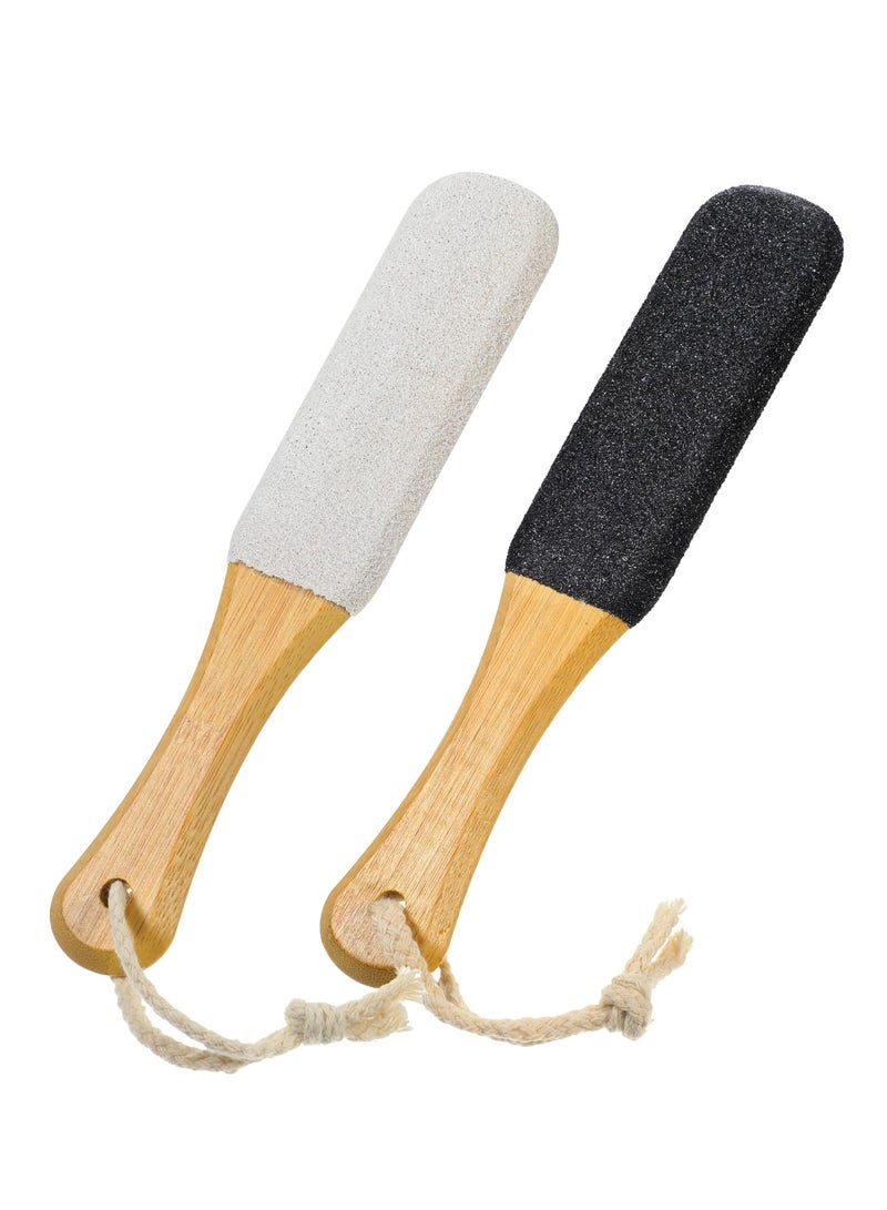 كينجمازي ثنائي الوظيفة: مبرد أقدام وحجر خفاف للعناية بالقدمين أدوات احترافية للباديكير: إزالة الجلد الميت والكالو وتشققات الكعب علاج فعال للكساح وجلد القدمين الخشن - مجموعة متكاملة من مبرد وماسح فرشاة القدمين للرجال والنساء - Image 1