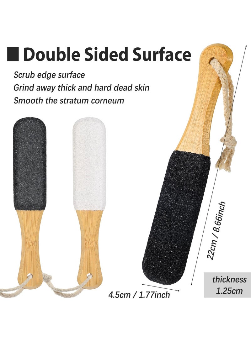 كينجمازي ثنائي الوظيفة: مبرد أقدام وحجر خفاف للعناية بالقدمين أدوات احترافية للباديكير: إزالة الجلد الميت والكالو وتشققات الكعب علاج فعال للكساح وجلد القدمين الخشن - مجموعة متكاملة من مبرد وماسح فرشاة القدمين للرجال والنساء - Image 2