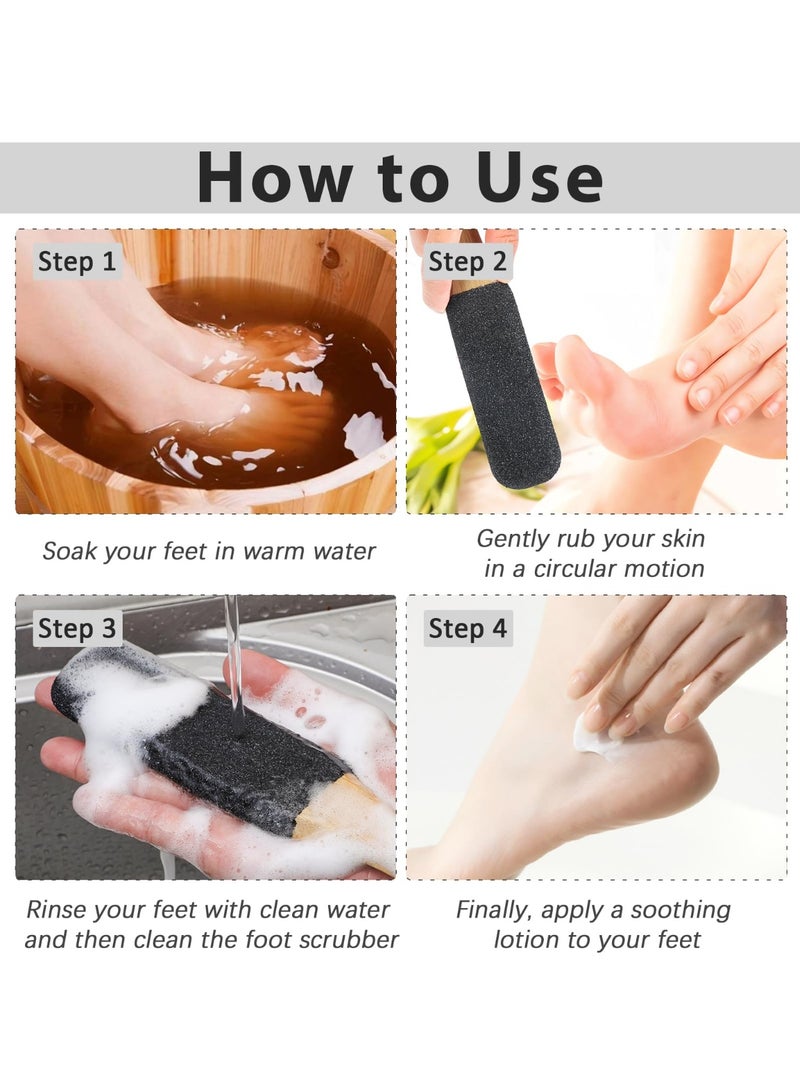 كينجمازي ثنائي الوظيفة: مبرد أقدام وحجر خفاف للعناية بالقدمين أدوات احترافية للباديكير: إزالة الجلد الميت والكالو وتشققات الكعب علاج فعال للكساح وجلد القدمين الخشن - مجموعة متكاملة من مبرد وماسح فرشاة القدمين للرجال والنساء - Image 5
