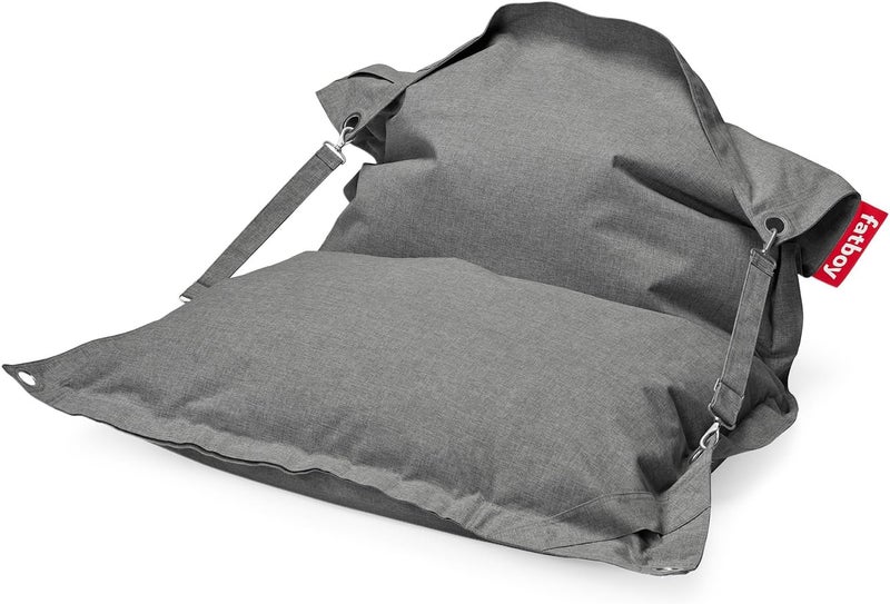 Fatboy Buggle Up Bean Bag – Rock Grey | Adjustable & Comfortable | Indoor & Outdoor Use | Water-Repellent Fabric | Versatile & Durable Lounge Seating | 185 x 132 cm - Rock - Image 1