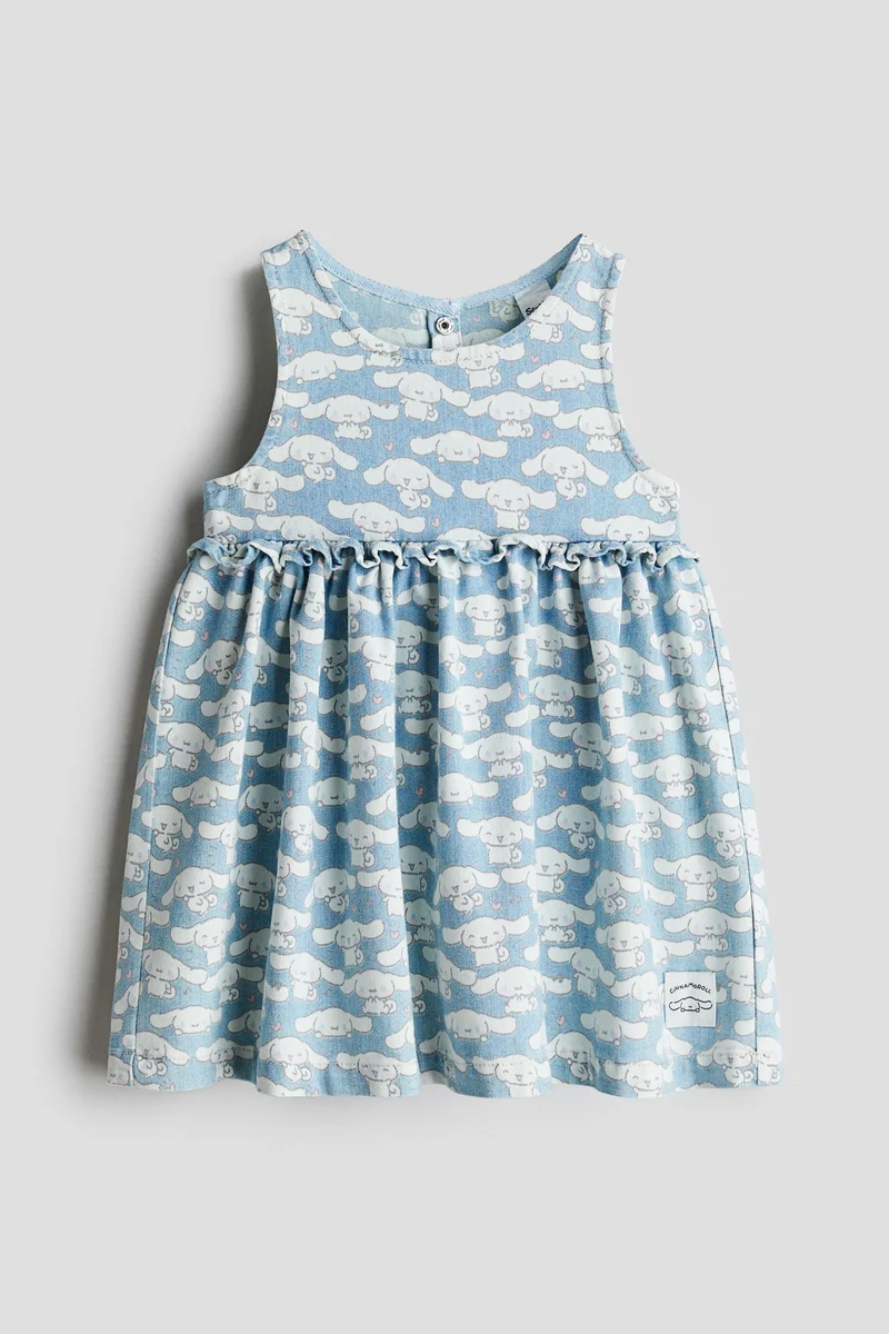 H&M Printed denim dress