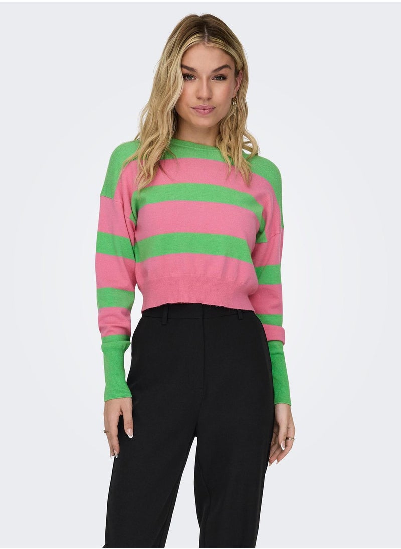 Color Block Crop Sweater - pzsku/ZCCC80EFA9D3C6D31F2BEZ/45/_/1698979688/955bb79d-d7a6-412b-ad21-49e0a0d9fd50