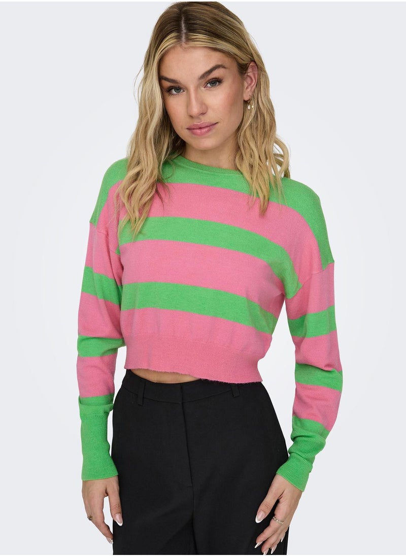 Color Block Crop Sweater - pzsku/ZCCC80EFA9D3C6D31F2BEZ/45/_/1698979692/01bef0a4-d494-47c7-822b-53d6419b83fd