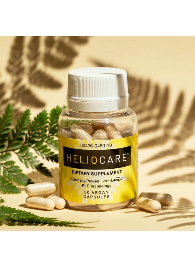Heliocare - Skin Care Dietary Supplement: 240mg Polypodium Leucotomos Extract Pills - Antioxidant Rich Formula with Fernblock and PLE Technology - 60 Veggie Capsules - Image 1