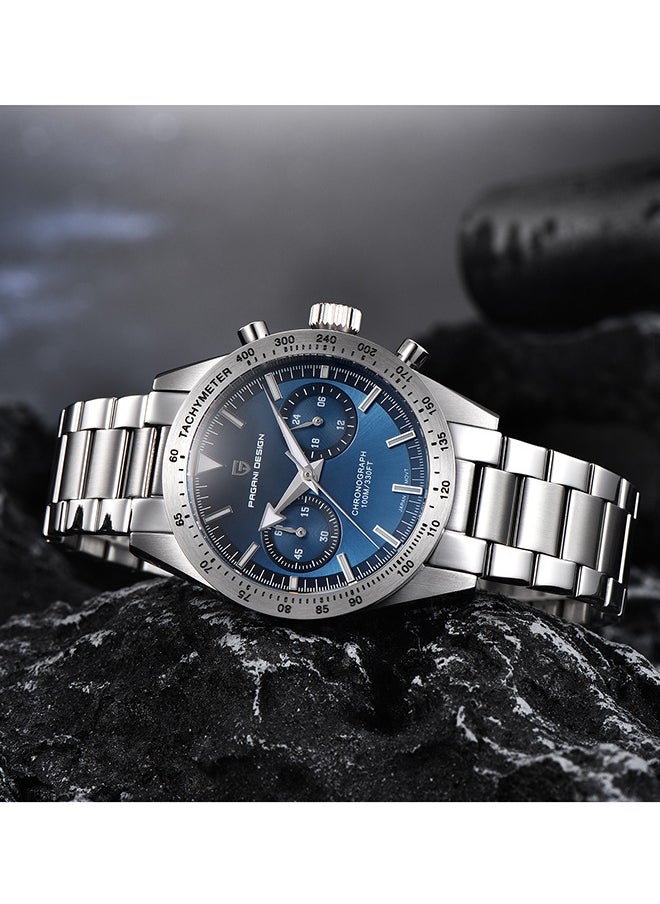 PAGANI DESIGN Men's Chronograph Quartz Watches 40mm Stainless Steel Waterproof Sports Wrist Watch for Men  - Image 4