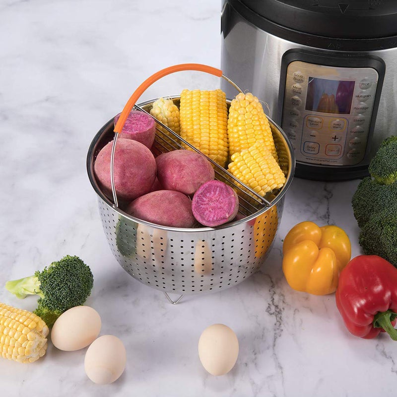 Stainless Steel Steamer Basket Cook Accessories for Pressure Cooker Steaming Vegetables - Image 5