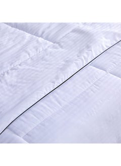 DANUBE HOME Indulgence Twin Duvet 100% Cotton  300 Thread Count Plush Duvet Inserts Breathable Soft Comforter Coverbed Essentials For Bedroom  L 160 X W 200 Cm  White  - Image 4