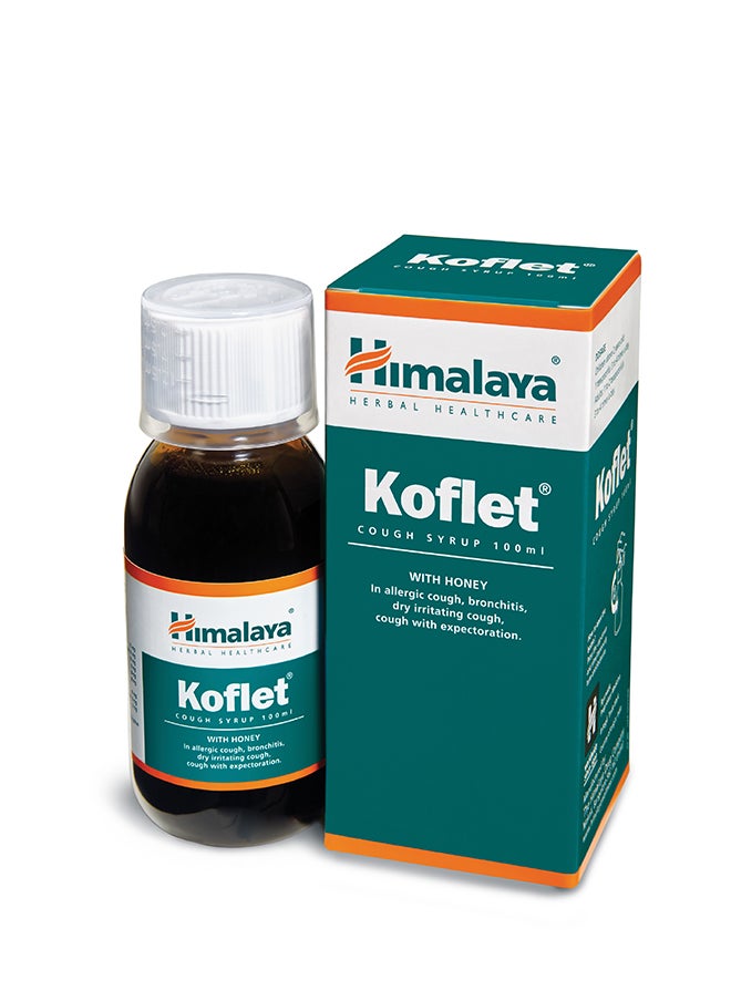 Himalaya Koflet Natural Cough Syrup, Nondrowsy, 100 Ml  - Image 1