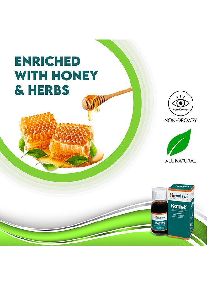 Himalaya Koflet Natural Cough Syrup, Nondrowsy, 100 Ml  - Image 3