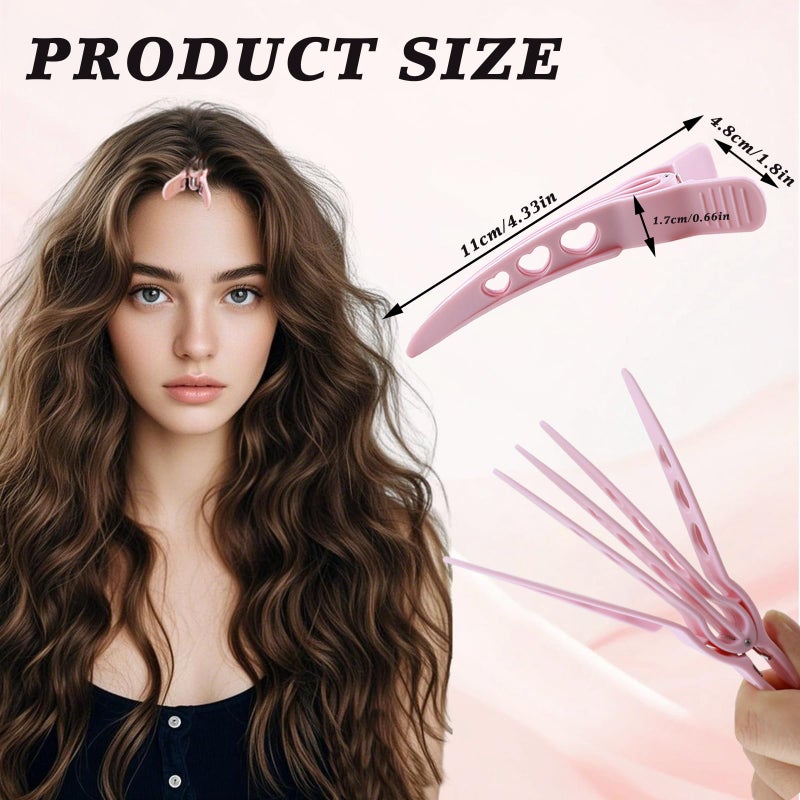 Foaryoer Hair Volume Clip,4 Pcs Volumizing Hair Clips for Women,Root Lifting Volume Booster Tool for Fluffy Bangs,No Crease Hair Root Lifting Clips for Natural (Pink) - Image 2