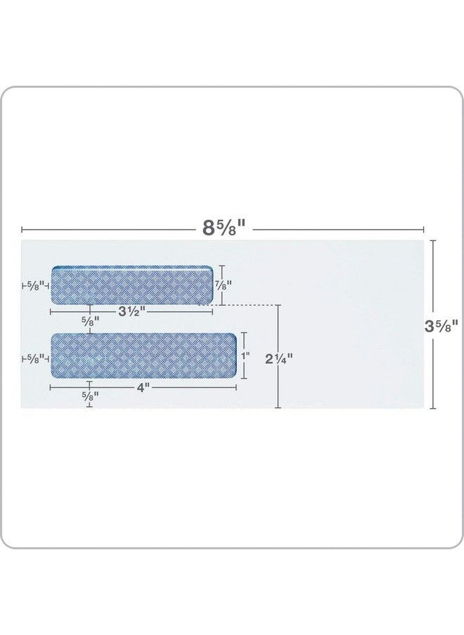 8 5 8 Doublewindow Security Envelopes Selfsealing Tamper Evident For Checks Payroll 24 Lb White Wove 35 8 X 85 8 Inches 500 Box (Qua67539) - pzsku/ZCCC87BCECAE2A2EA68DBZ/45/_/1693829618/aba48ca4-8170-42eb-b875-4f7934c22924