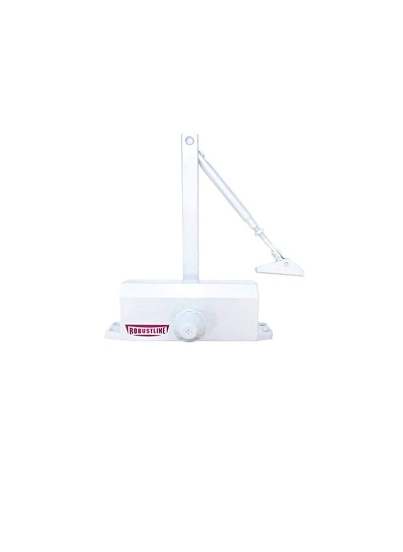 ROBUSTLINE - ROBUSTLINE Automatic Adjustable Door Closer | 45-60 KG Capacity | White Color - Image 1