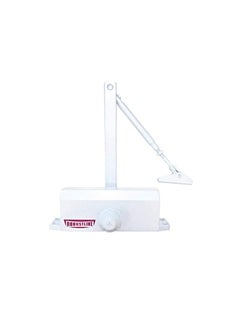 ROBUSTLINE Automatic Adjustable Door Closer | 45-60 KG Capacity | White Color
