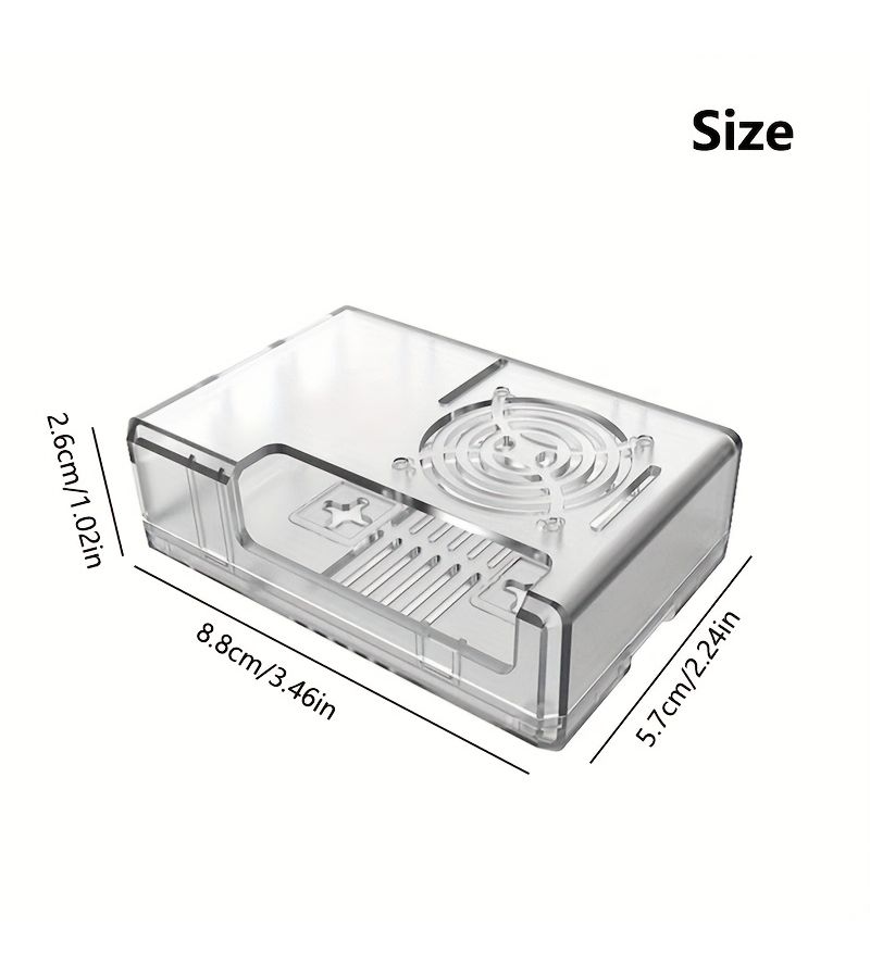 Black Raspberry Pi 3 Shockproof Case Heat Dissipation Protection Scratch Resistant - Image 3