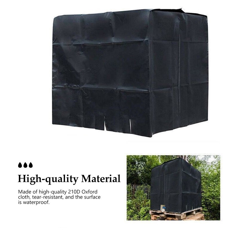 Outdoor IBC Tank Cover Waterproof Water Storage Tank Cover with Drawstring Dust-Proof Tank Cover Full Protection for IBC Tote Tank - Image 4